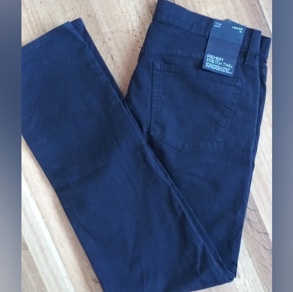 mens j brand tyler slim stretch black twill pants - Picture 8 of 8